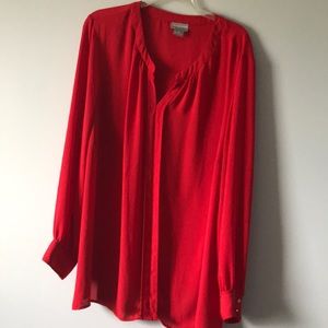 2x Red top liz Claiborne